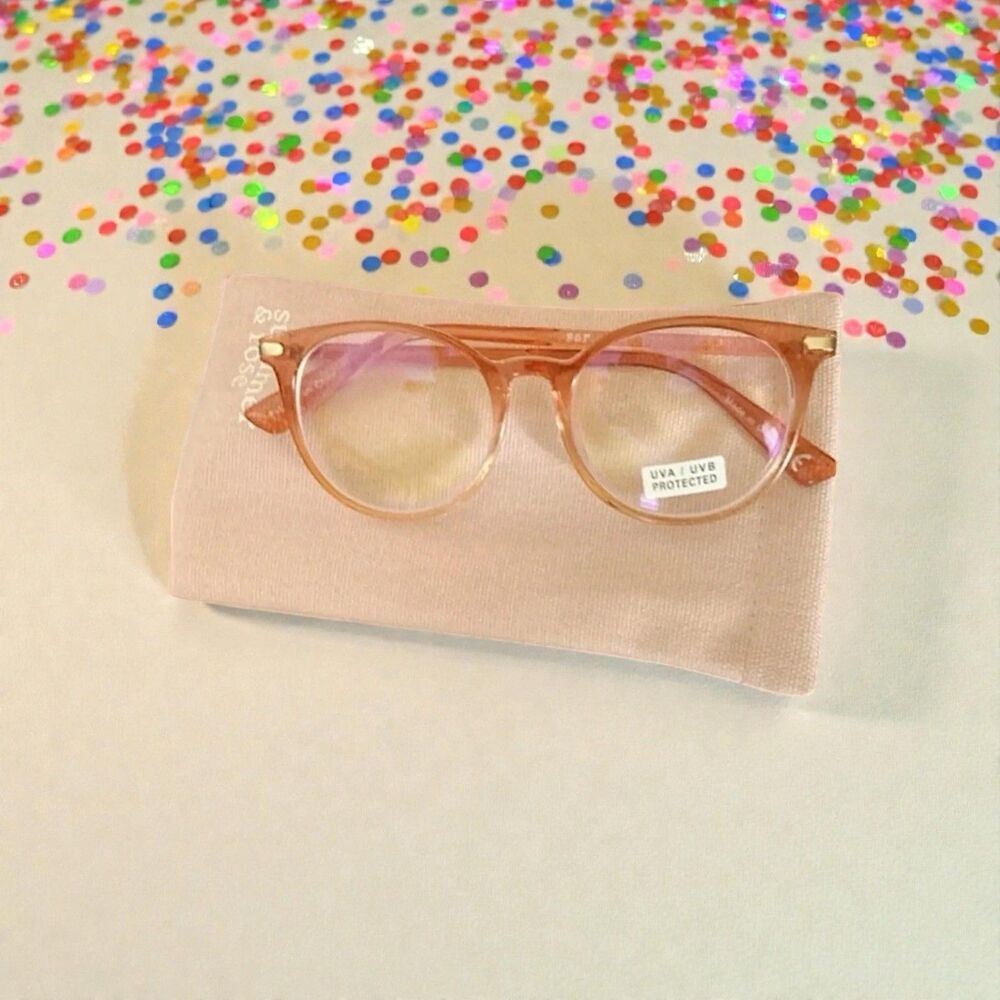 SUMMER & ROSE Zoey Recycled Blue Blockers Brand New With Tags MSRP $54